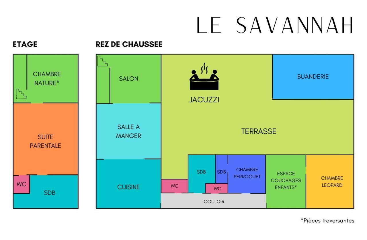 "Le Savannah" - Jacuzzi - A 3Min Du Zoo De Beauval Saint-Aignan  Exterior photo